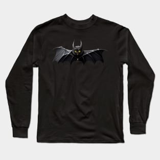 Bat with spider cute Halloween design Long Sleeve T-Shirt